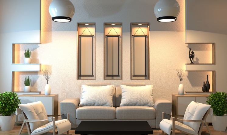 Modern interior design and decoration